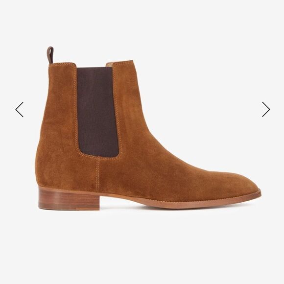The Kooples Men’s Suede Leather Chelsea Boots NIB Size 42 - Picture 1 of 9